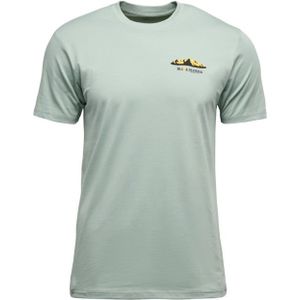 Black Diamond - Klimkleding - M Mountainscape SS Tee Agave voor Heren van Katoen - Maat M - Groen