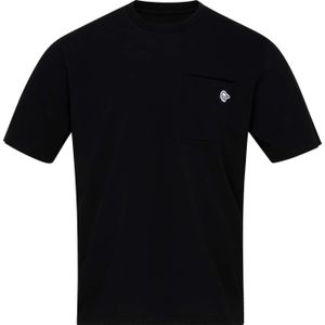 Norrona - T-shirts - 29 Cotton Pocket T-Shirt M'S Caviar Black voor Heren van Katoen - Maat M - Zwart