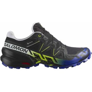 Salomon - Trailschoenen - Speedcross 6 GTX M Black / Surf The Web / Safety Yellow voor Heren - Maat 8 UK - Zwart