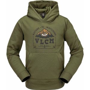 Volcom - Kinder fleeces / donsjassen - Hydro Fleece Hoodie Ivy voor Unisex - Kindermaat L - Kaki