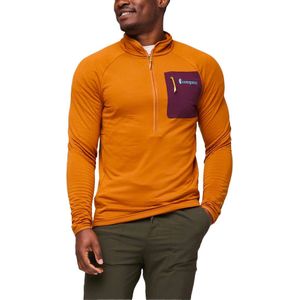 Cotopaxi - Sweatshirts en fleeces - Otero Fleece Half-Zip Pullover Sienna voor Heren van Gerecycled Polyester - Maat L - Bruin