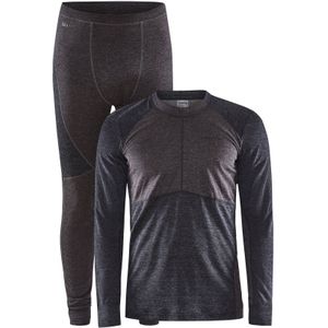 Craft - Thermokleding - Core Wool Mix Set M Black Slate voor Heren van Wol - Maat XL - Zwart