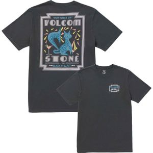 Volcom - T-shirts - Saxy Cat Stealth voor Heren van Katoen - Maat L - Grijs