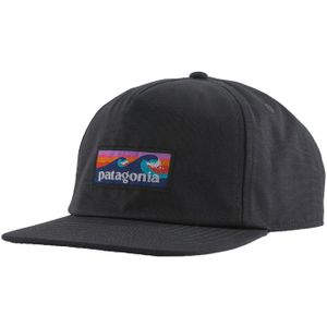 Patagonia - Petten - Boardshort Label Funfarer Cap Ink Black voor Heren van Katoen - Zwart