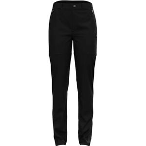Odlo - Dames wandel- en bergkleding - Ascent Light Pants Zip Off Regular Length Black voor Dames - Maat 40 FR - Zwart
