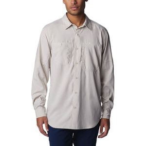 Columbia - Wandel- en bergsportkleding - Silver Ridge Utility Lite LS Shirt Dark Stone voor Heren van Technische stof - Maat M - Wit