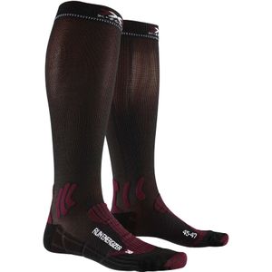 X-Socks Run Energizer Unisex Socks - Black/Ruby - 35-38