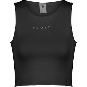 Scott - Trail / Running dameskleding - Endurance W Crop Top Black voor Dames - Maat S - Zwart