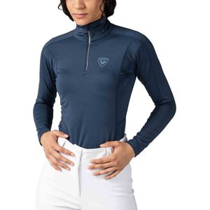 Rossignol - Dames thermokleding - W Classique 1/2 Zip Dark Navy voor Dames - Maat XS - Marine blauw