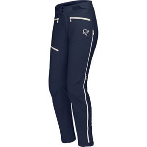 Norrona - Dames mountainbike kleding - FjÃ¸rÃ¥ Flex1 Pants W Indigo Night voor Dames van Softshell - Maat M - Marine blauw