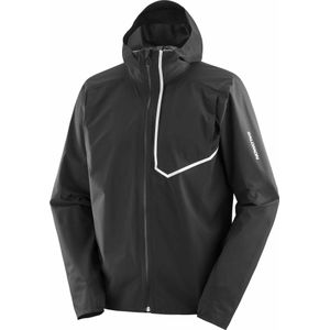 Salomon - Trail / Running kleding - Bonatti Trail Jkt M Deep Black voor Heren - Maat XL - Zwart