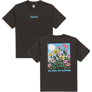 Element - T-shirts - No Rain SS Tee Off Black voor Heren - Maat L - Zwart