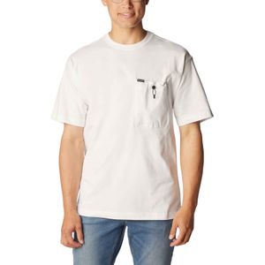 Columbia - T-shirts - Landroamer Pocket T Shirt White voor Heren - Maat M - Wit