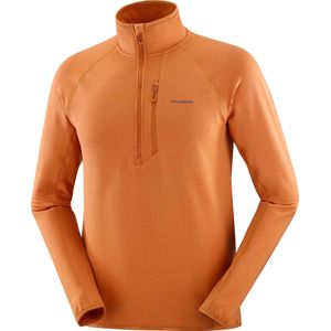 Salomon - Fleeces - Sntial Lightwarm Hz M Sierra voor Heren - Maat L - Bruin