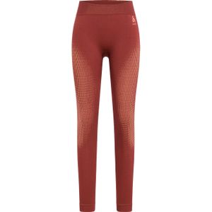 Odlo - Dames thermokleding - BL Bottom Long Performance Warm Eco Spiced Apple voor Dames - Maat M - Bordeauxrood