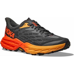 Hoka - Trailschoenen - Speedgoat 5 Castlerock/Flame voor Heren - Maat 7,5 US - Grijs