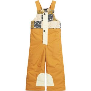 Picture Organic Clothing - Kinder skibroeken - Snowy Bib Pants Camel voor Unisex - Kindermaat 3 jaar - Oranje