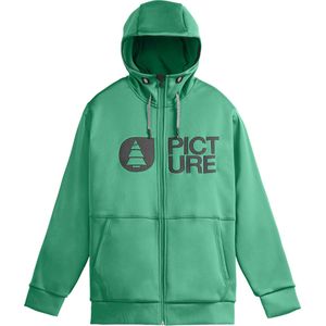 Picture Organic Clothing - Sweatshirts en fleeces - Park Zip Hoodie Spectra Green voor Heren van Gerecycled Polyester - Maat M - Groen