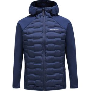 Peak Performance - Wandel- en bergsportkleding - M Argon Hybrid Hood Blue Shadow voor Heren - Maat M - Marine blauw