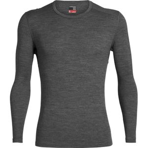 Icebreaker - Thermokleding - M Merino 260 Tech LS Crewe Gritstone Heather voor Heren van Wol - Maat XL - Grijs