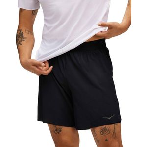 Hoka - Glide 7'' 2-In-1 Short M Black voor Heren - Maat XL - Zwart