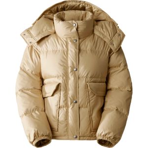 The North Face - Jassen - W 71 Sierra Down Short Jacket Khaki Stone voor Dames - Maat M - Beige