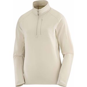 Salomon - Dames fleeces - Sntial Lightwarm HZ W Rainy Day voor Dames - Maat XS - Beige