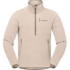 Norrona - Wandel- en bergsportkleding - Femund Warm2 Halfzip Pure Cashmere White voor Heren - Maat M - Beige