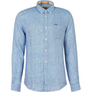 Barbour - Blouses - Linton Tailored Shirt Navy voor Heren - Maat M - Marine blauw