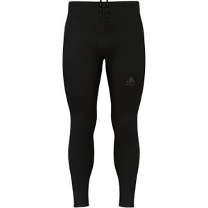 Odlo - Trail / Running kleding - Tights Zeroweight Warm Black voor Heren van Softshell - Maat M - Zwart