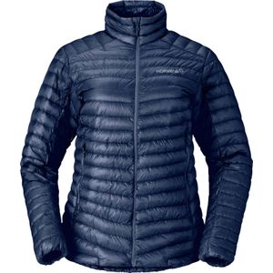 Norrona - Dames wandel- en bergkleding - Trollveggen Superlight Down800 Jacket W'S Indigo Night voor Dames - Maat L - Marine blauw