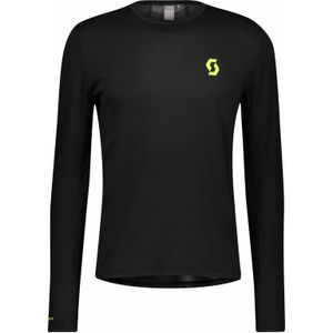 Scott - Trail / Running kleding - RC Run M Shirt Black/Yellow voor Heren - Maat M - Zwart