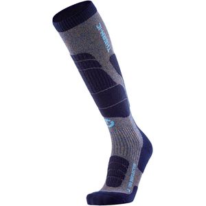 Thermic - Skisokken - Ski Merino Reflector Men Blue/Gold voor Heren van Wol - Maat 42-44 - Blauw