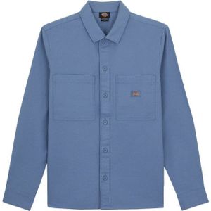 Dickies - Blouses - Florala Shirt Coronet Blue voor Heren van Katoen - Maat L - Blauw