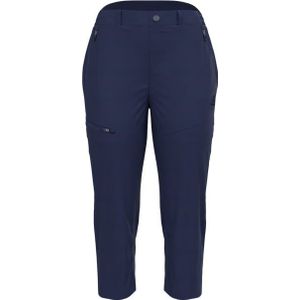 Odlo - Dames wandel- en bergkleding - Ascent Light Pants 3/4 Medieval Blue voor Dames - Maat 38 FR - Marine blauw