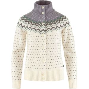 Fjall Raven - Dames truien - Ã–vik Knit Cardigan W Chalk White-Flint Grey voor Dames van Katoen - Maat S - Wit