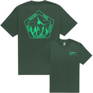 Element - T-shirts - Equipment Tee Garden Topiary voor Heren van Katoen - Maat M - Groen