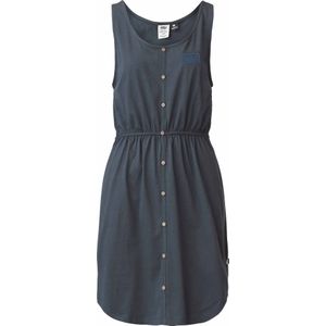 Picture Organic Clothing - Jurken - Loonna Dress Dark blue voor Dames van Katoen - Maat L - Marine blauw