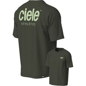 Ciele - Trail / Running kleding - ORTShirt Athletics Spruce voor Heren van Katoen - Maat L - Kaki
