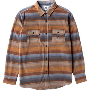 Vissla - Blouses - Eco-Zy LS Polar Flannel Khaki voor Heren van Gerecycled Polyester - Maat L - Kaki