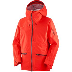 Salomon - Ski jassen - Absolute 3L Jkt M Cherry Tomato voor Heren - Maat M - Rood