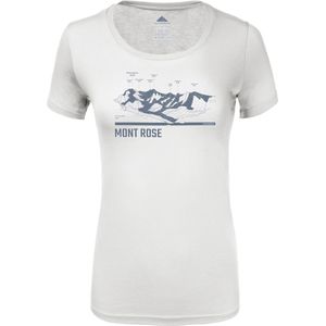Masherbrum - Dames wandel- en bergkleding - T-Shirt UltrasoftÂ² Mont Rose F Blanc voor Dames - Maat S - Wit