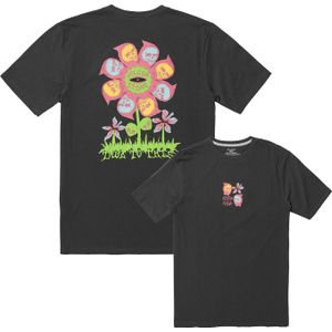 Volcom - T-shirts - Flower Budz FTY Stealth voor Heren van Katoen - Maat L - Grijs