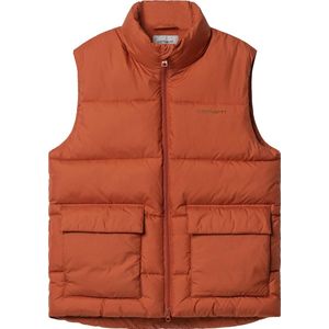 Carhartt - Jassen - Springfield Vest Brick / Beaver voor Heren van Nylon - Maat S - Rood
