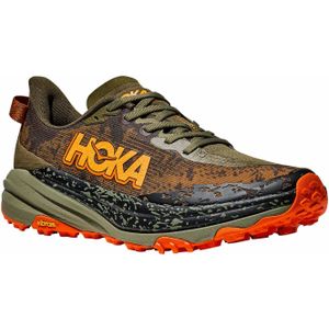 Hoka - Trailschoenen - Speedgoat 6 M Antique Olive / Squash voor Heren - Maat 8 US - Bruin