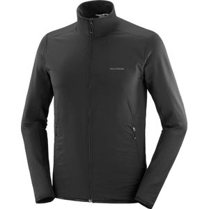 Salomon - Fleeces - Sntial Lightwarm Hybrid M Deep Black voor Heren - Maat S - Zwart