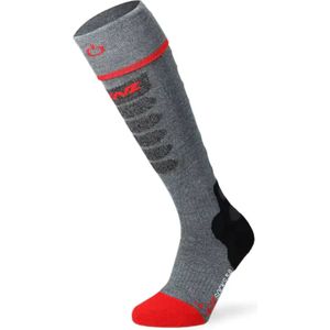 Lenz - Verwarmde sokken - Heat Sock 5.1 Toe Cap Slim Fit voor Unisex van Wol - Maat 42-44 - Grijs