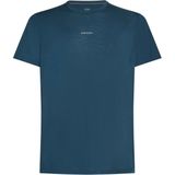 Icebreaker - Wandel- en bergsportkleding - M Merino 125 Cool-Lite Speed SS Tee Abyss voor Heren - Maat L - Grijs