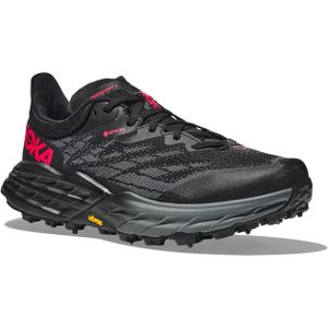 Hoka - Trailschoenen - Speedgoat 5 Gtx Spike W Black/Black voor Dames van Wol - Maat 8 US - Zwart