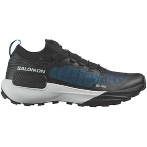 Salomon - Trailschoenen - S/Lab Genesis Black/White/Blue Danube voor Unisex - Maat 11 UK - Zwart